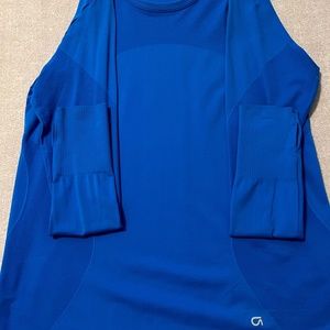 Blue long sleeve tee